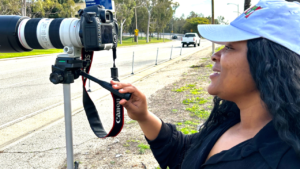 Ashley Zachary Taking a Photograph